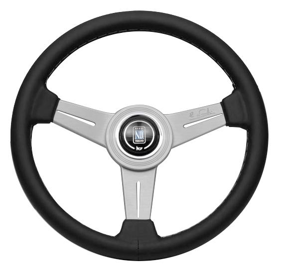 Evasive Motorsports: Nardi Classic - 330mm (Black Leather / Aluminum)