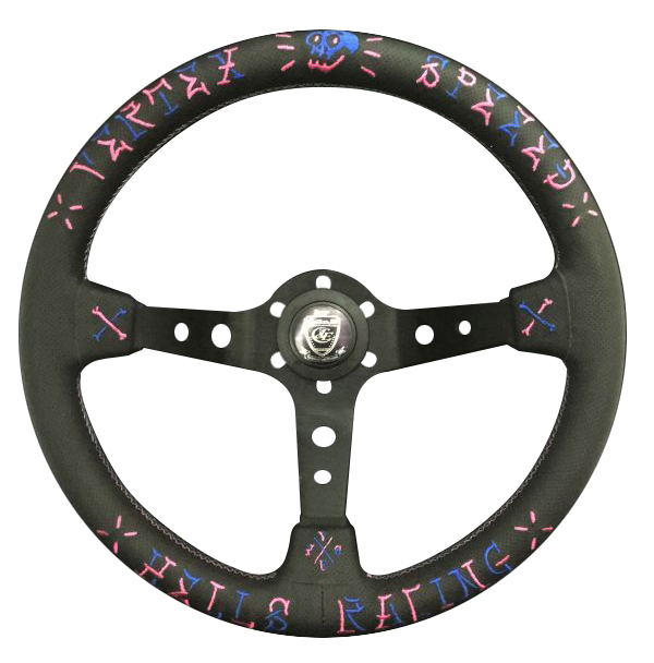 Evasive Motorsports: Vertex Speed Steering Wheel - Blue and Pink