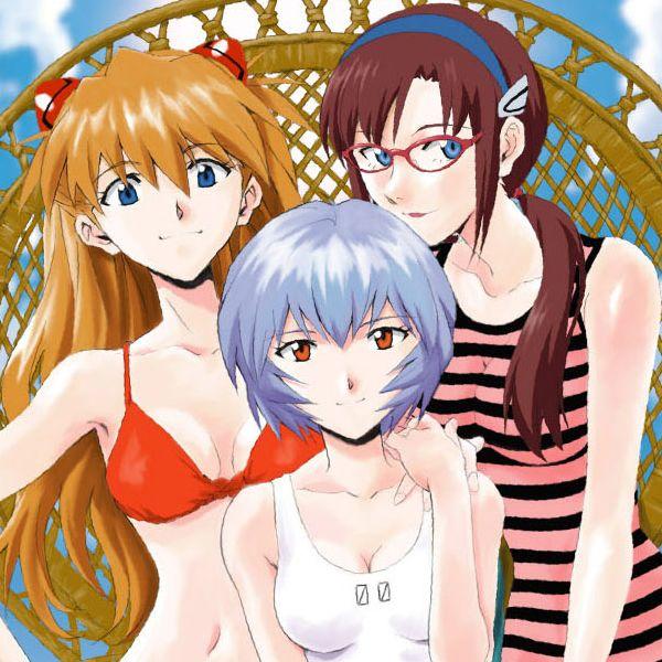 ヱヴァンゲリヲン新劇場版」 タペストリー／水着レイ・アスカ・マリ