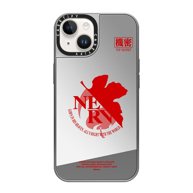 CASETiFYxEVA】NERV Logo MagSafe 対応ミラーケース（赤）/iPhone 13
