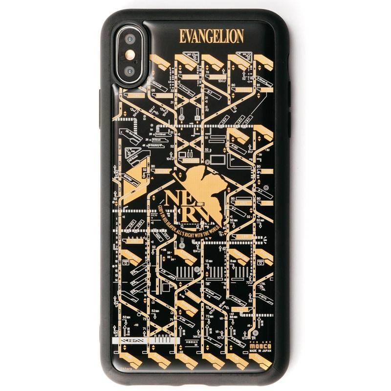 FLASH NERV 基板アート iPhoneXS Maxケース/黒（電子技販）