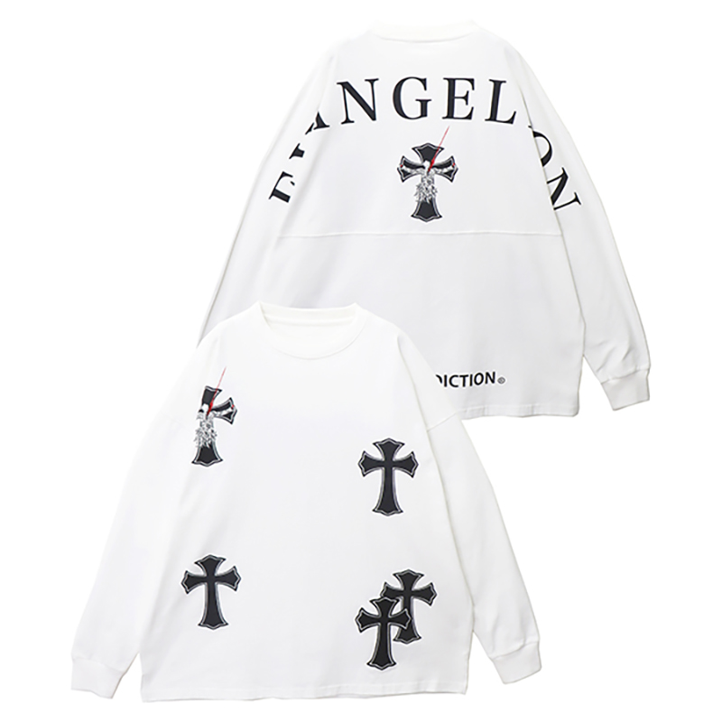 EVA x GALLIS ADDICTION】リリス長袖Tシャツ/白(L 白): ファッション