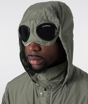 Chrome-R Goggle Utility Jacket in Agave Green | CP Company | EQVVS