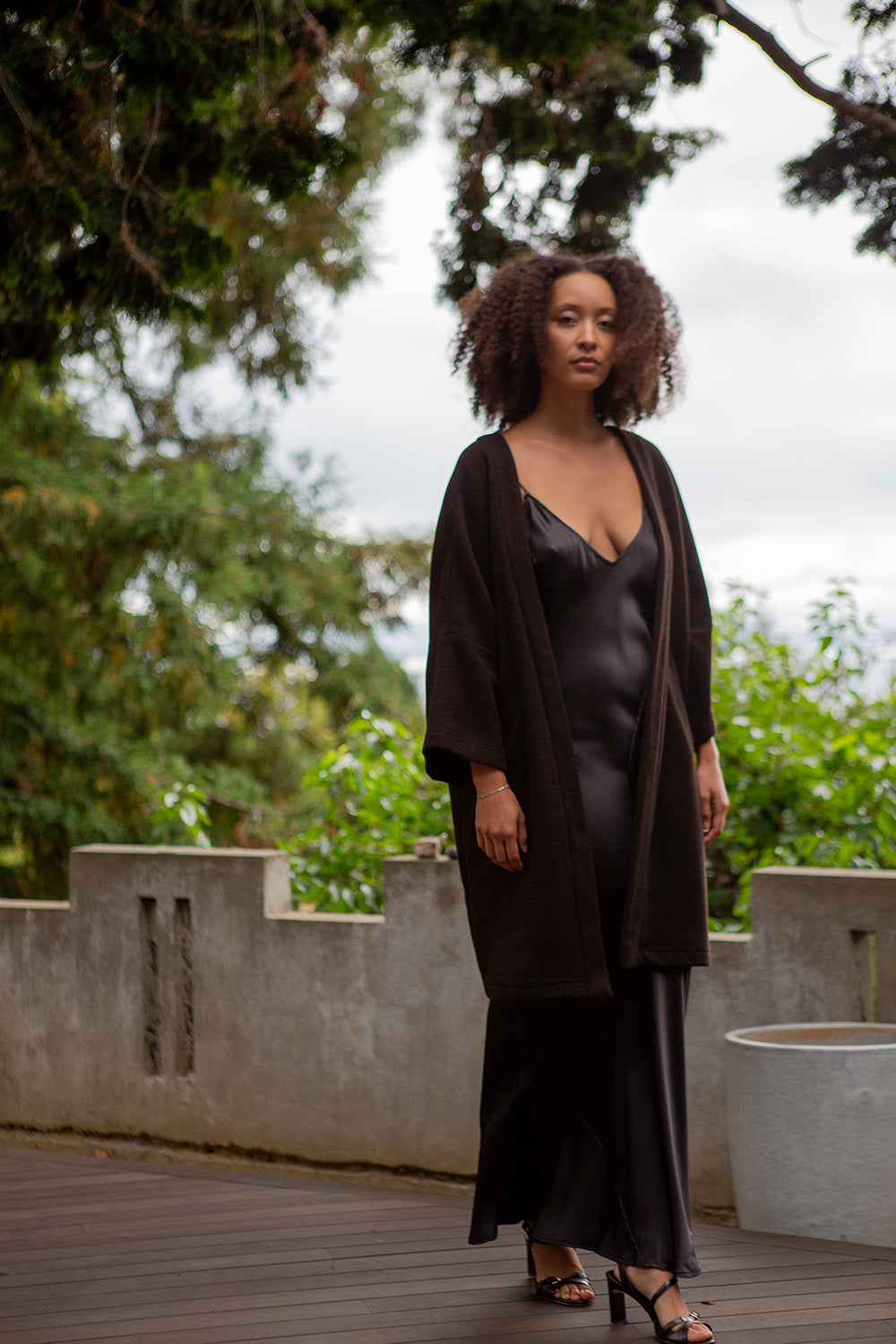 Clyde Alpaca Wool Coat In Nocino