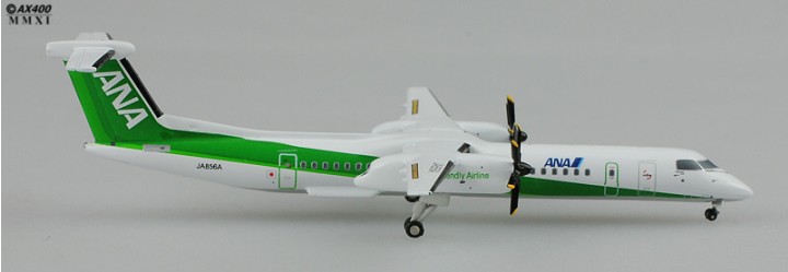 Jcwings ANA DeHaviland DHC-8 Green 1:400 ezToys - Diecast Models