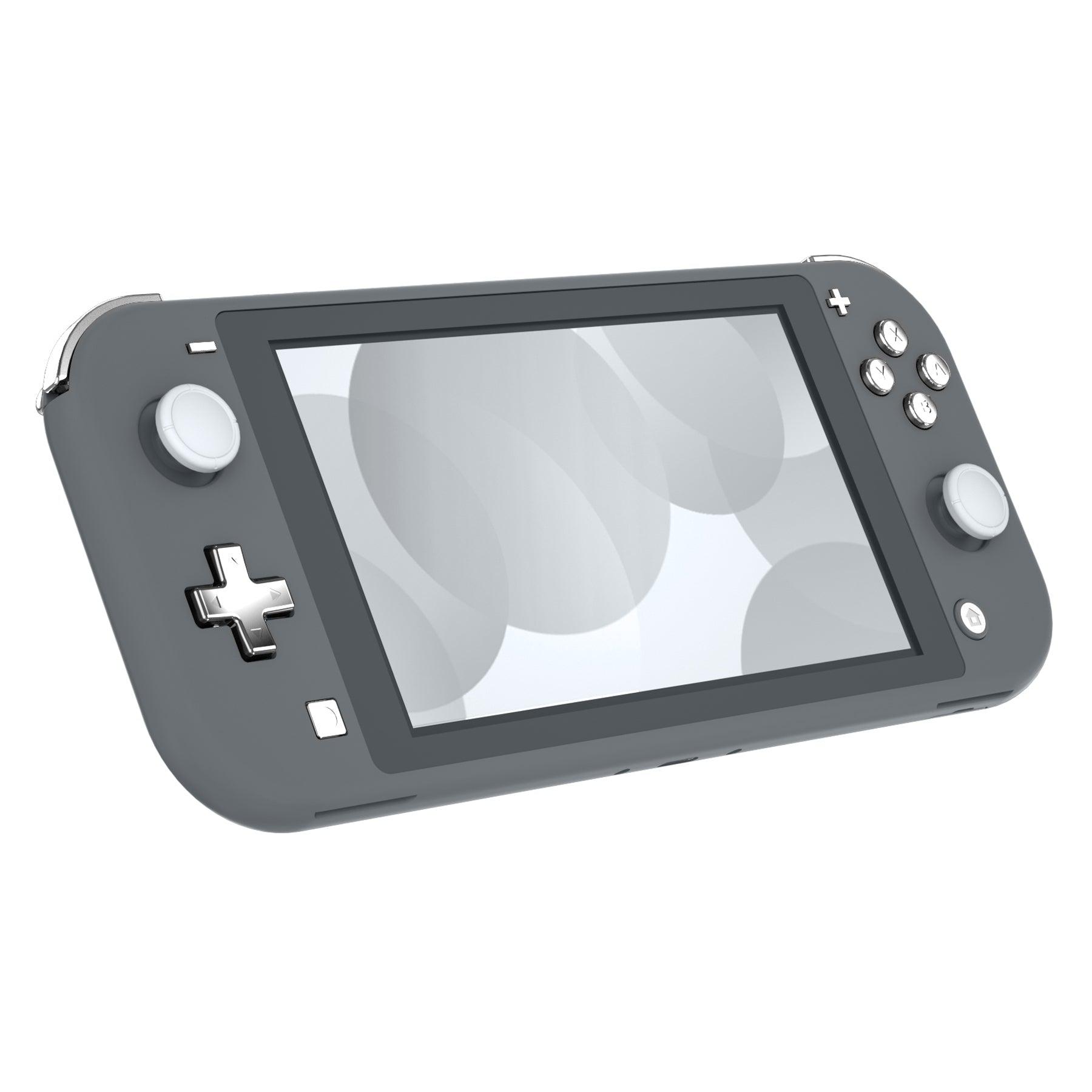 eXtremeRate Chrome Silver Replacement ABXY Home Capture Plus Minus