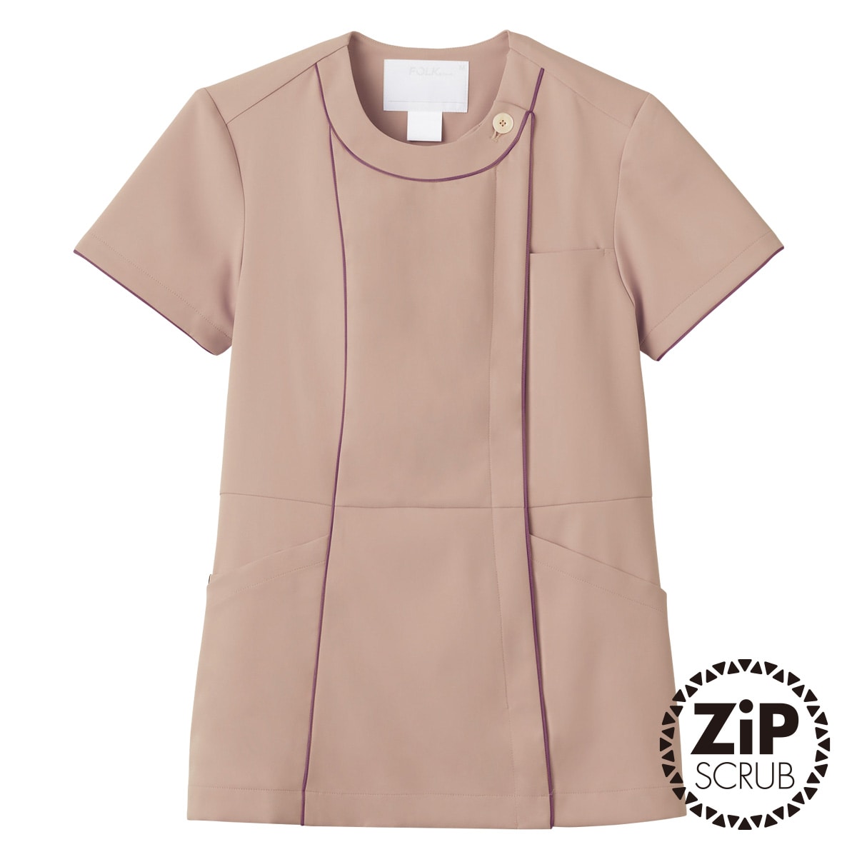 7101SC レディスジップスクラブ｜医療用白衣・介護ユニフォーム・事務