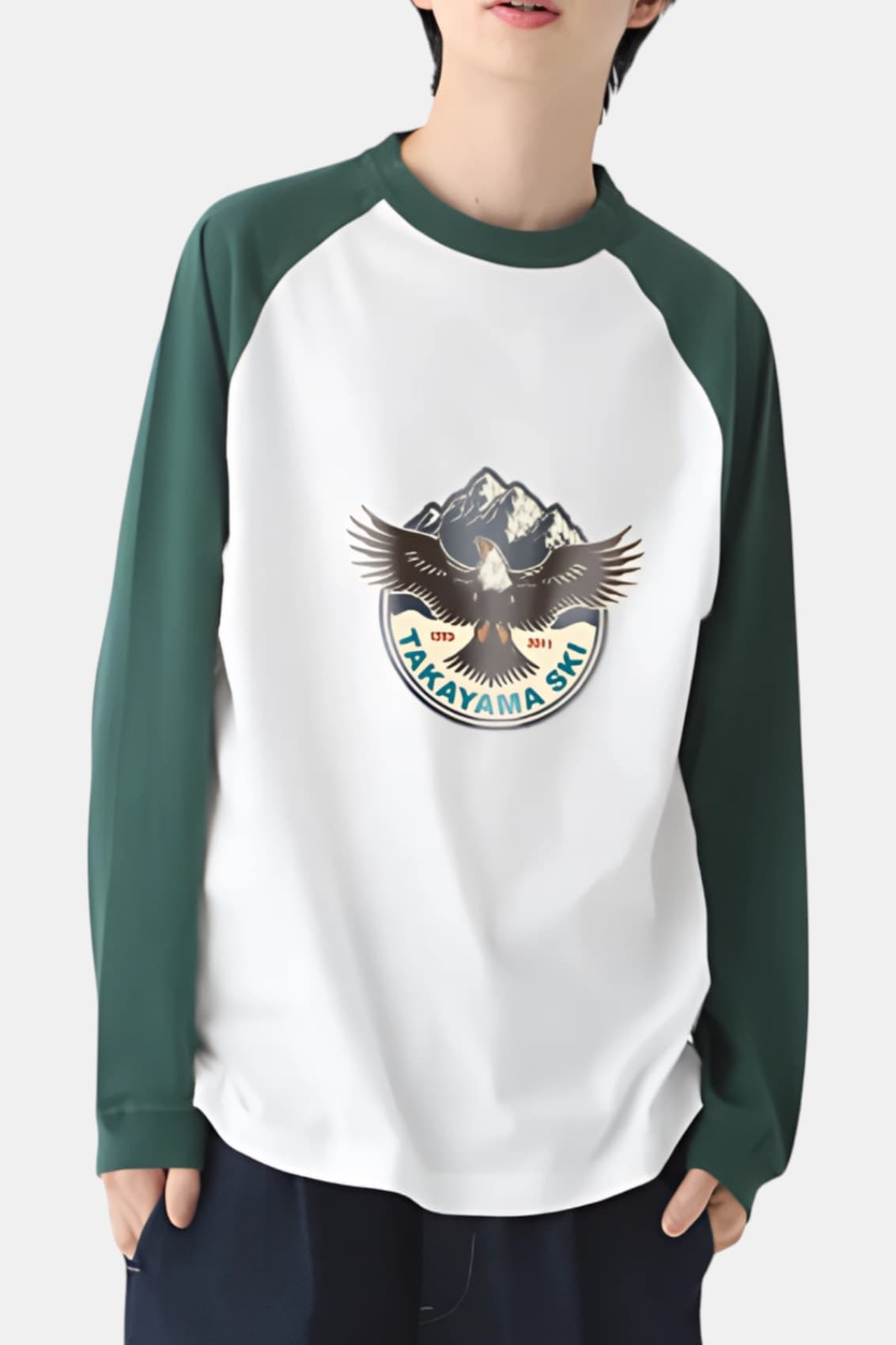 ラグランロングスリーブ Tシャツ[United Athle 5048]｜オリジナルT