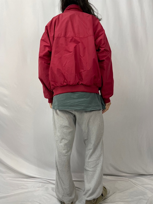 希少 Patagoniaパタゴニア 赤ナイロンジャケット 裏フリース y2k古着