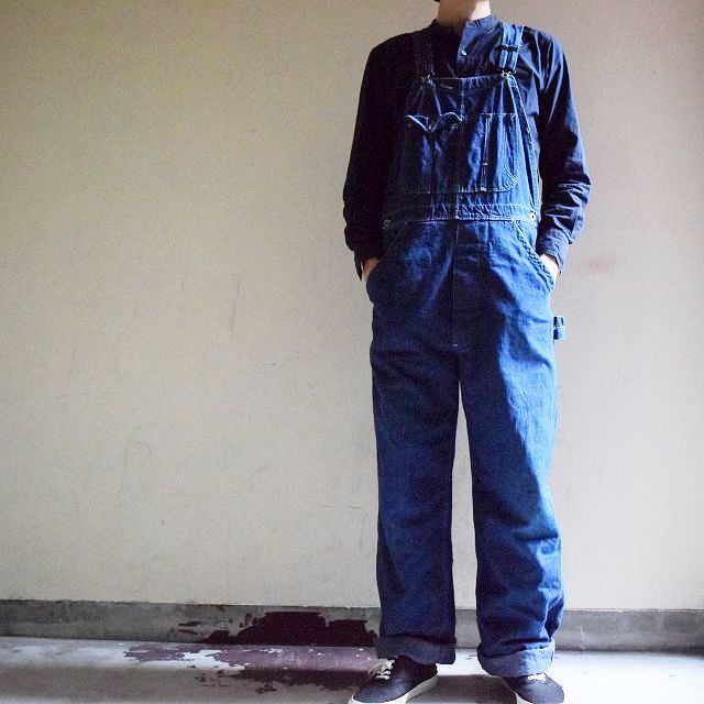 40's〜50's 月桂樹ボタン デニムオーバーオール 40年代 50年代 60年代