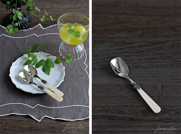 EME（エメ）｜NAPOLEON アイスクリームスプーン パールアイボリー