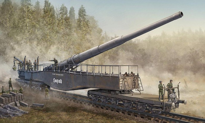 1/72 German 280mm K5(E) Railway Gun Leopold | Military | HOBBY