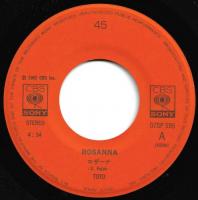 TOTO トト - ロザーナ 07SP-595/中古CD・レコード・DVDの超専門店 FanFan