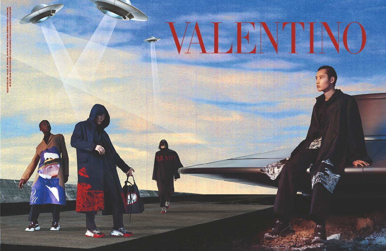 ヴァレンティノ×アンダーカバー、高橋盾による“過去と未来”がテーマの