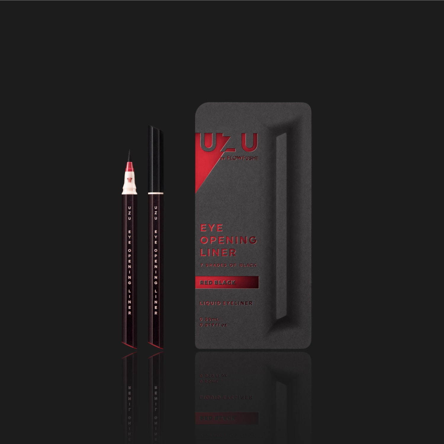 UZU“7つの黒”リキッドアイライナーが全国発売へ、マット＆メタリック