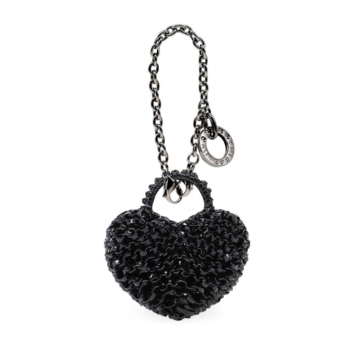 アンテプリマ“ハート型”ワイヤーバッグ、煌めくレッドやピンクカラーで