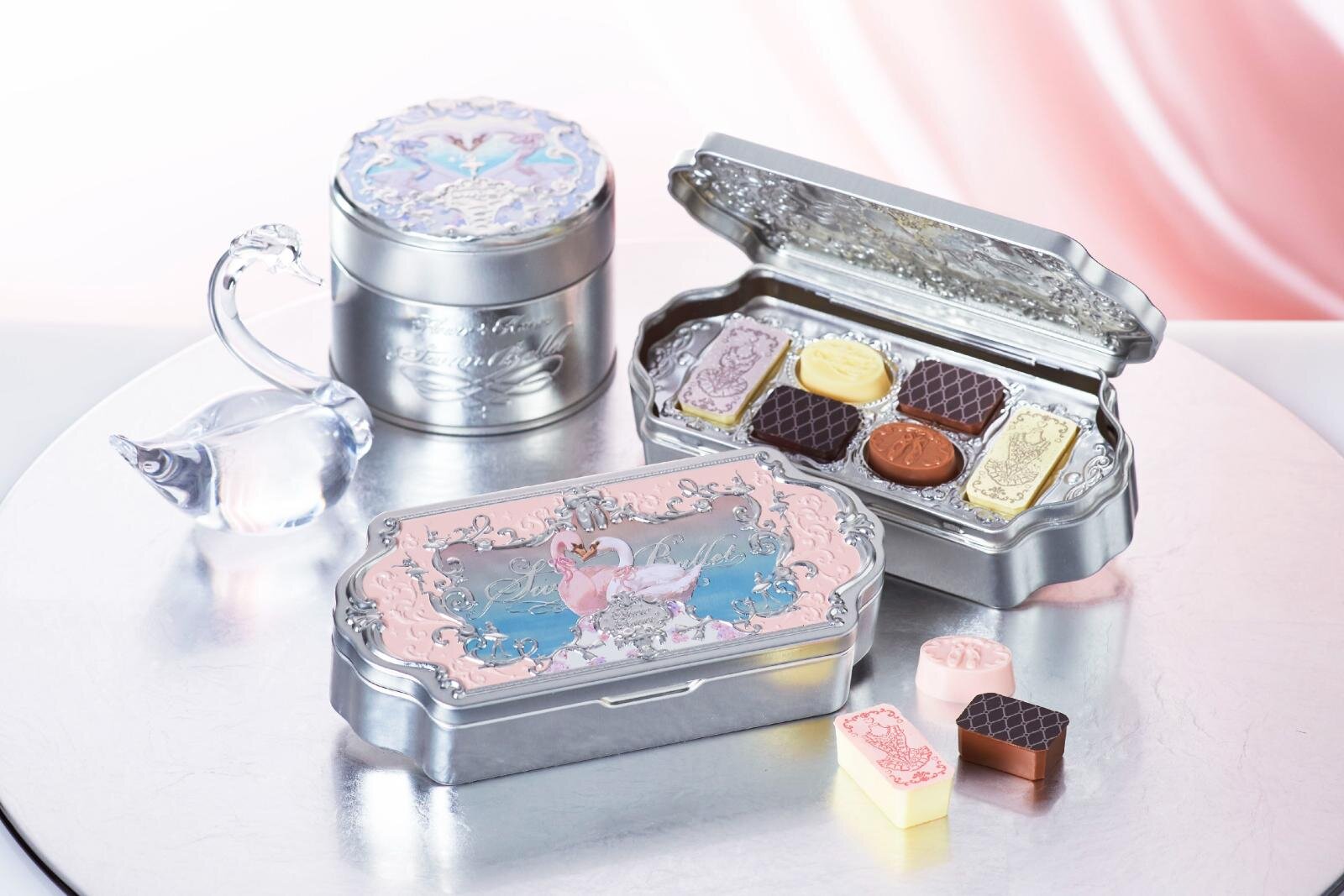 ゴンチャロフ26年バレンタイン「月光人魚＆スワンバレエ」のチョコ