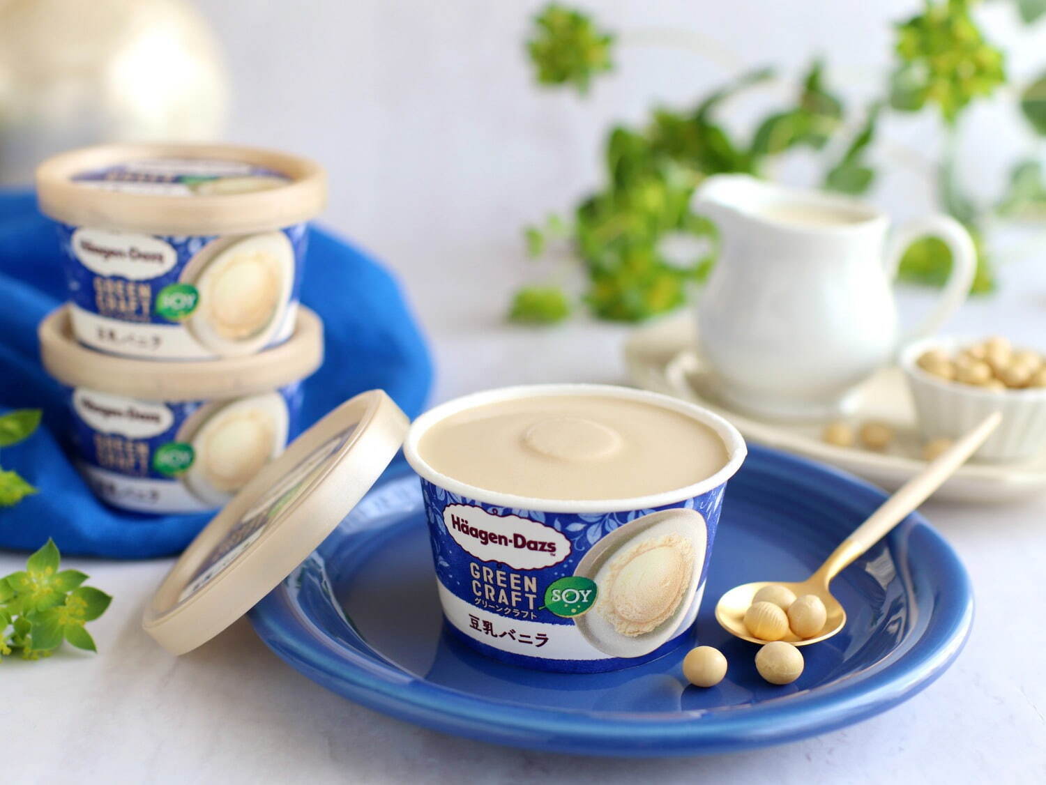 ハーゲンダッツの植物性ミルクアイス「グリーン クラフト」豆乳バニラ