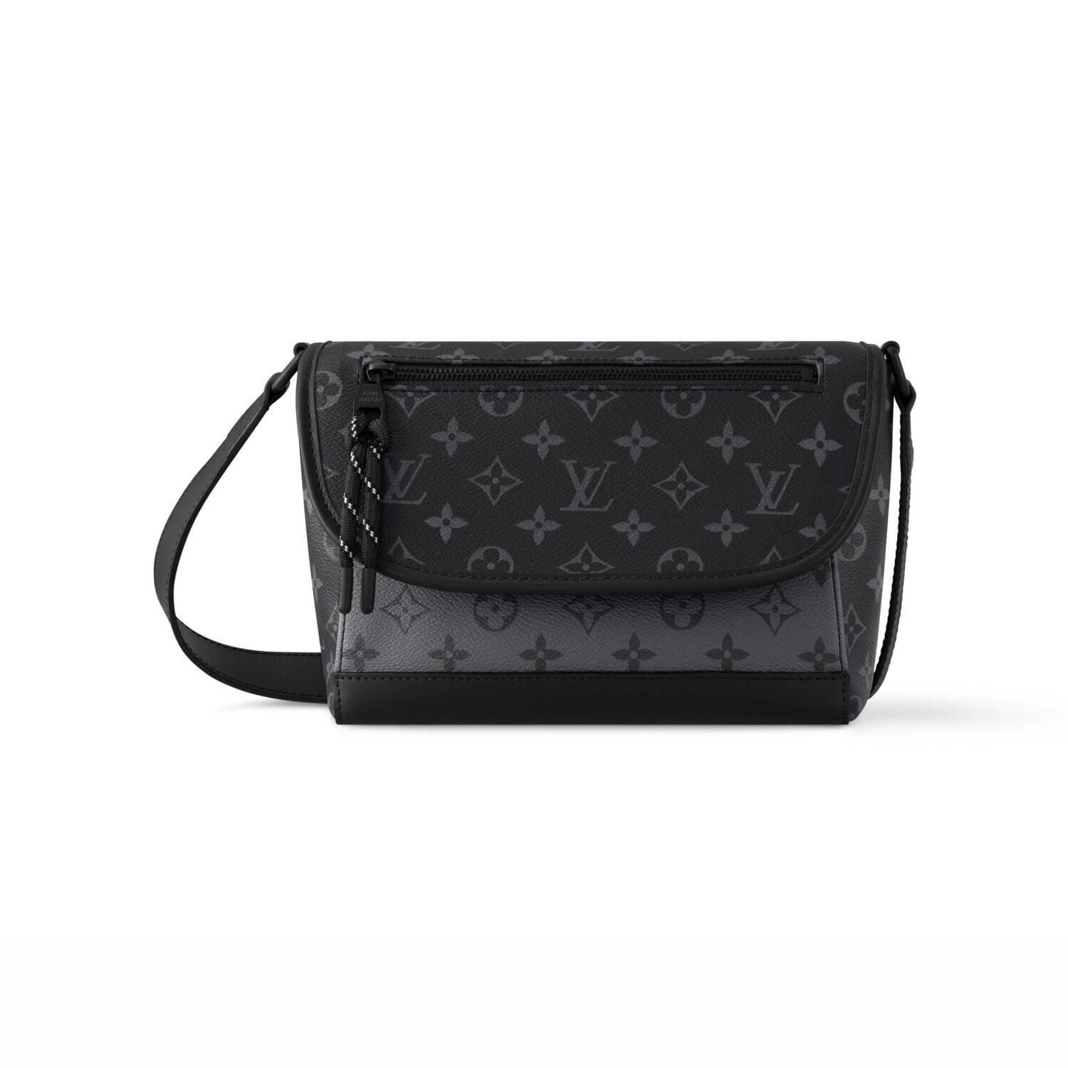 ルイ・ヴィトン「モノグラム」柄ブラックキャンバスのメンズバッグ