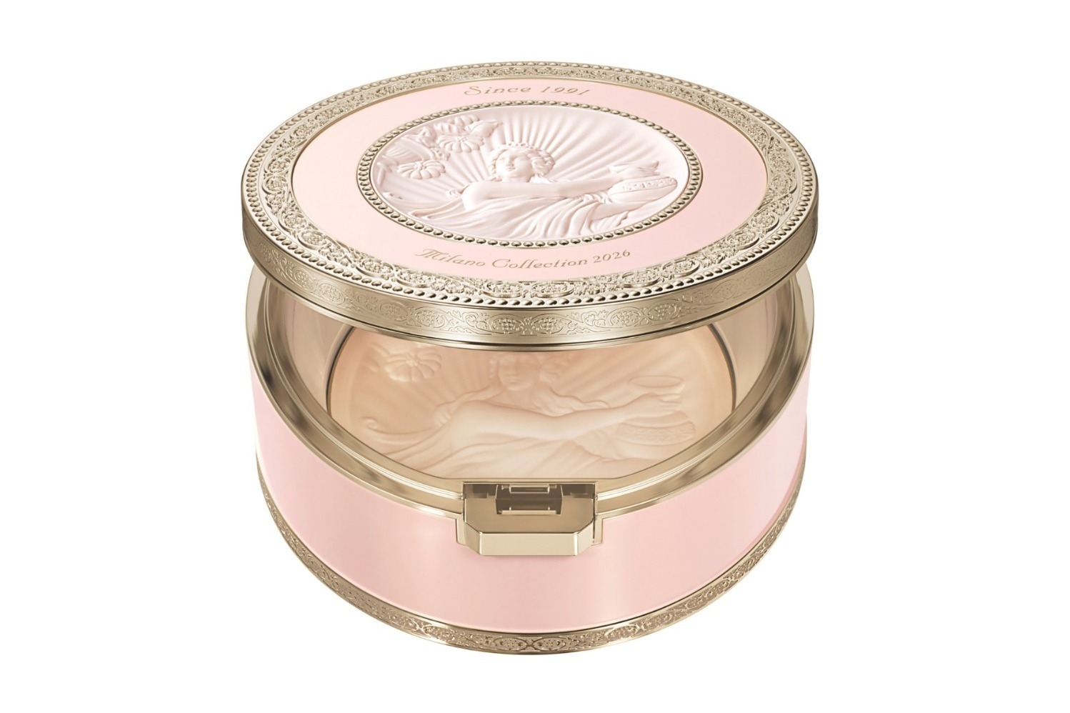ミラノコレクション“1年に1度”「女神」のフェースパウダー、宝箱のよう