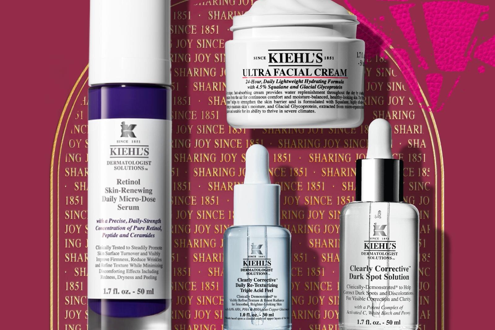 キールズ25年クリスマスコフレ、名品クリーム＆レチノール美容液など