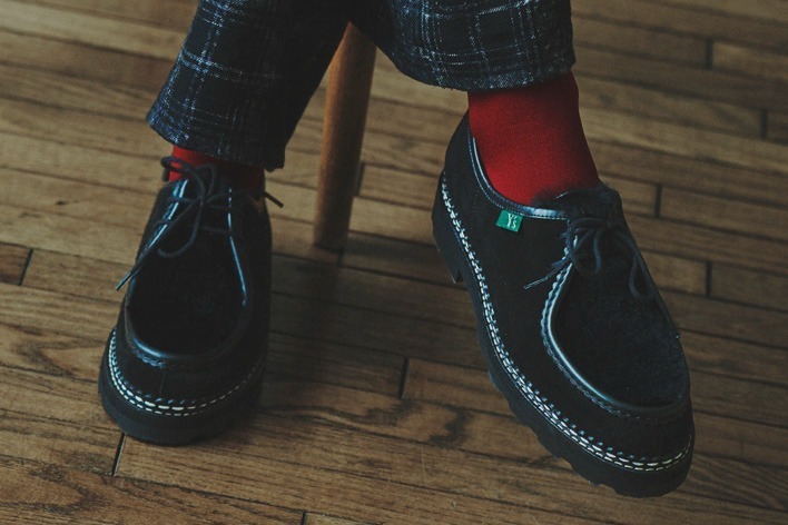 Y's×パラブーツ「ミラボゥ」異素材コンビ×ホワイトステッチの特別