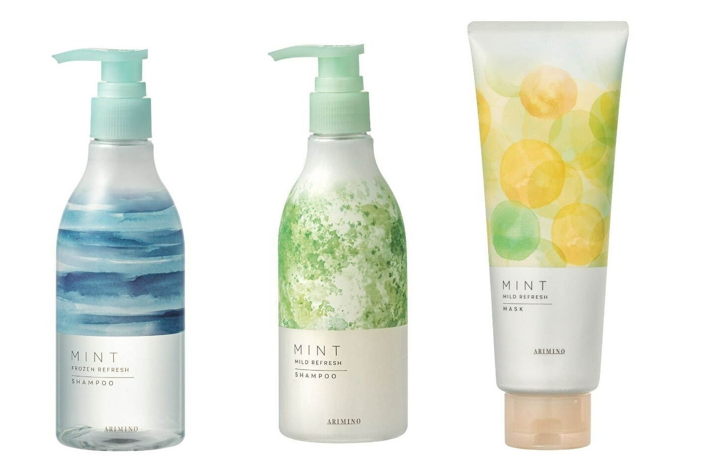 アリミノ「ミント」のヘアケア、ユズ＆グリーンティー香る突き抜ける