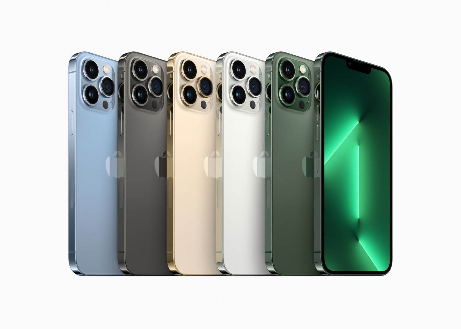 アップル「iPhone 13 / 13 Pro」に新色グリーンが登場 - ファッション