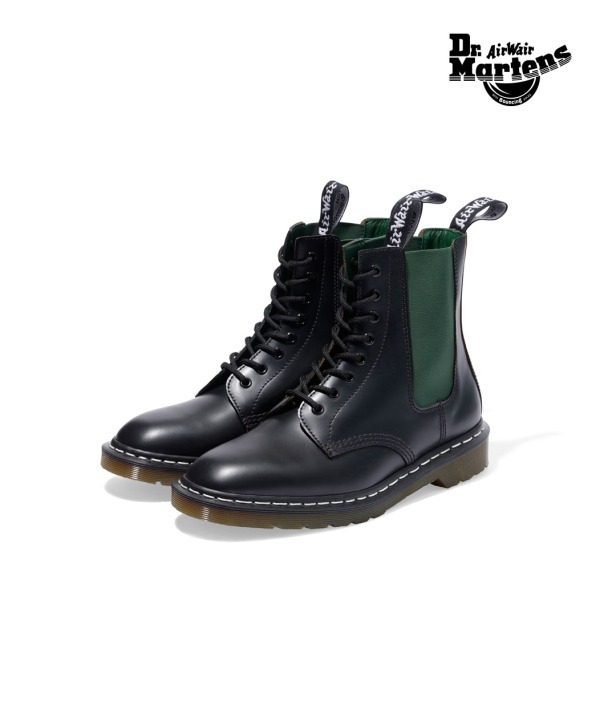ネイバーフッド×ドクターマーチンのコラボシューズ、サイドゴアを施