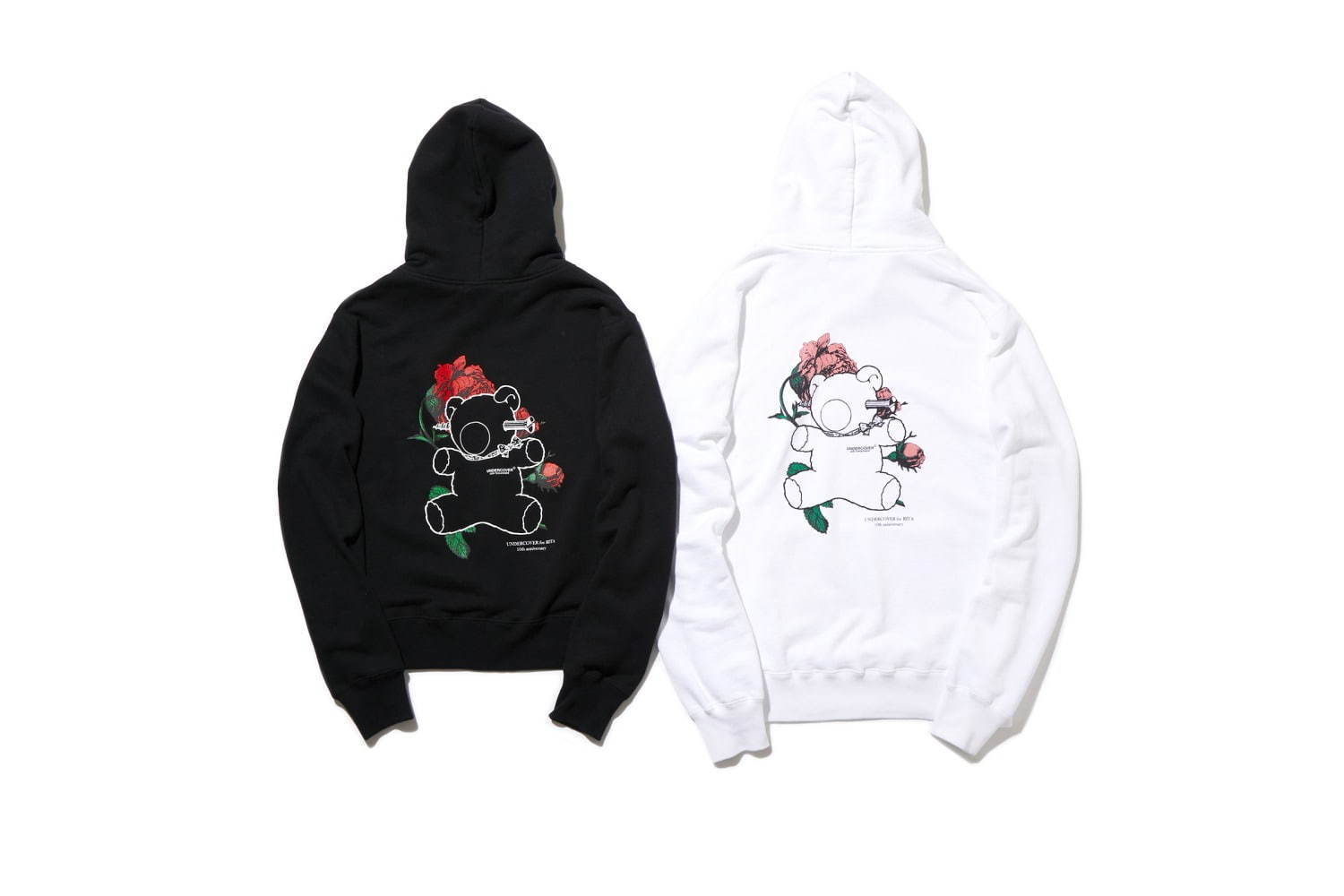 アンダーカバー×リタ、“U”ロゴに薔薇のグラフィックを配したユニ