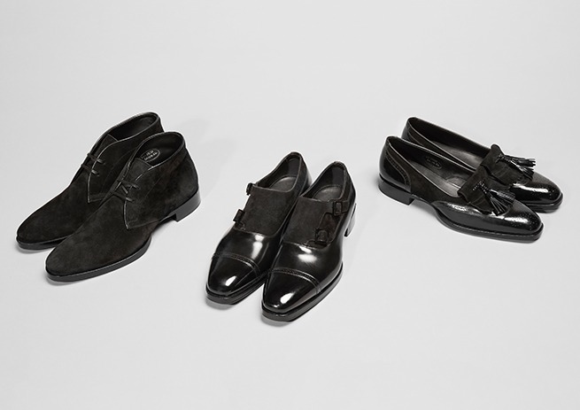 サントーニ“オールブラック”新作革靴コレクション - スリッポンや