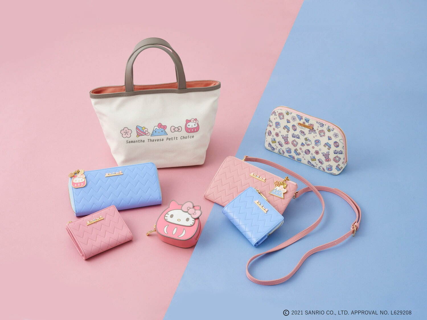 サマンサタバサプチチョイス×ハローキティ“招き猫やダルマ”に扮した