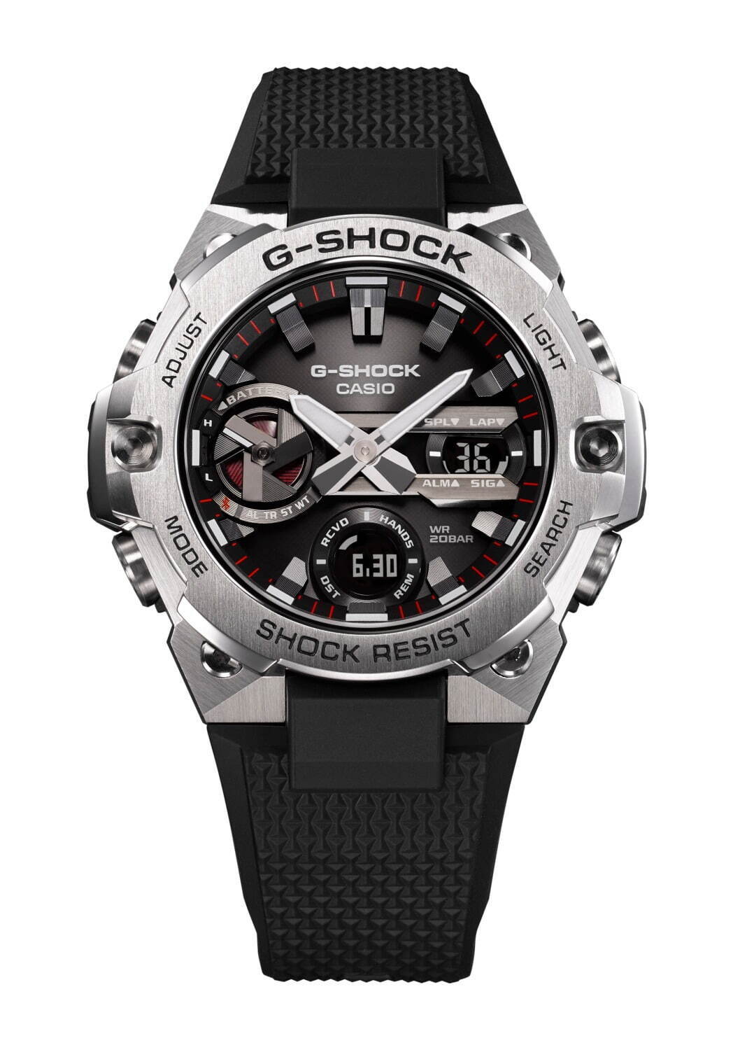 G-SHOCKから12.9mmの薄型ウオッチ、メタル感溢れるフェイスデザイン