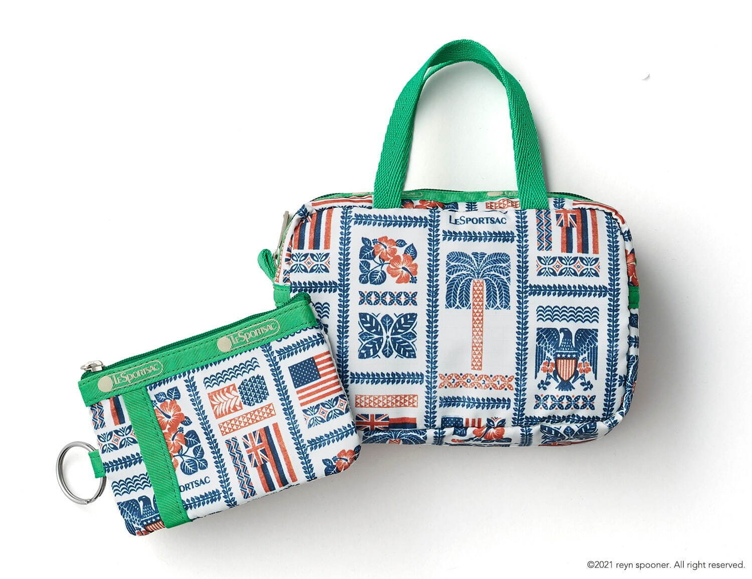 レスポートサック×レインスプーナーのバッグ＆ポーチ、ハワイの地図や