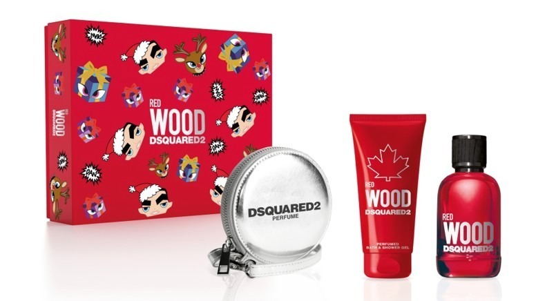 ディースクエアードの21年クリスマスコフレ、人気香水「ウッド レッド