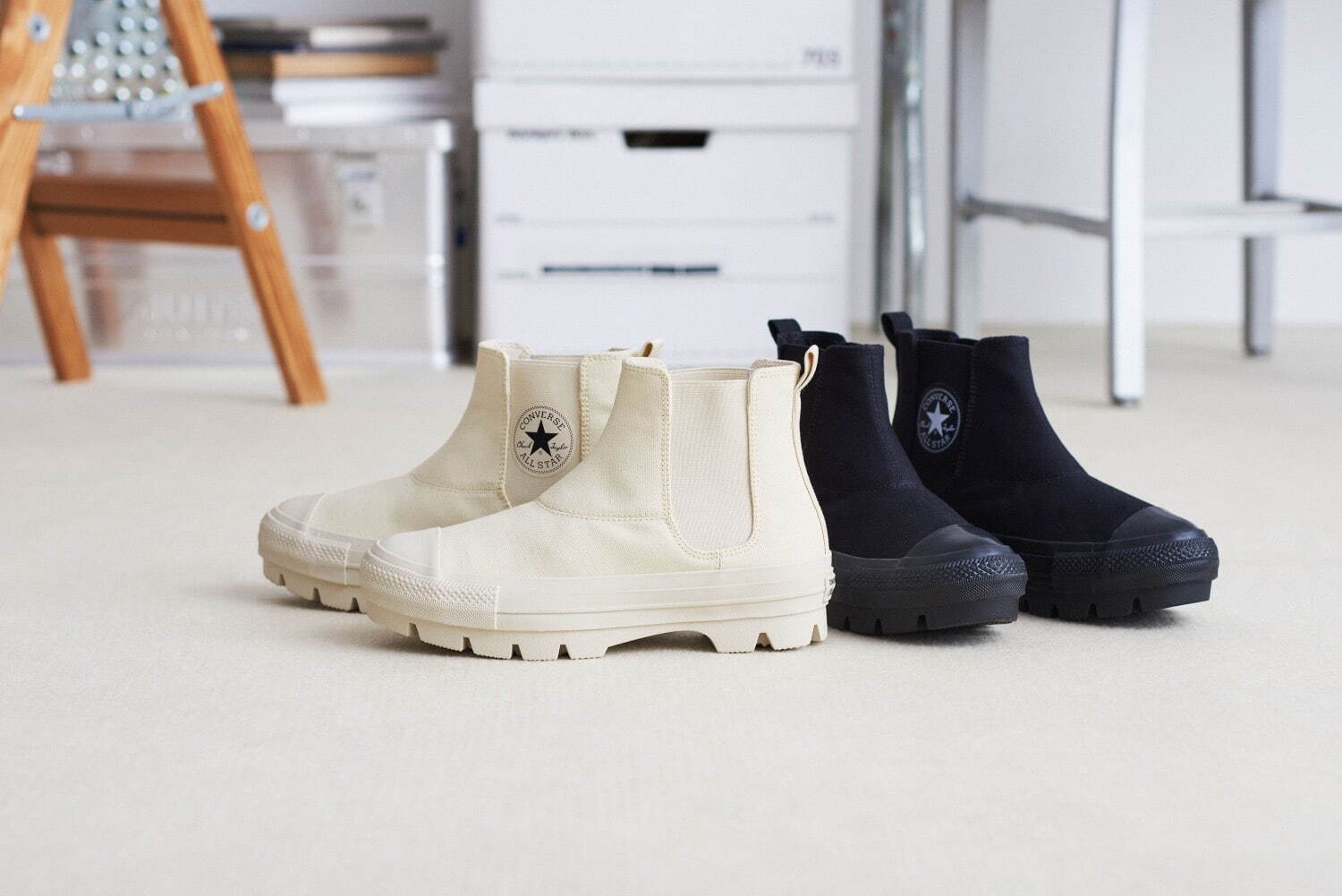 コンバース“サイドゴアブーツ”モチーフの「オールスター 100
