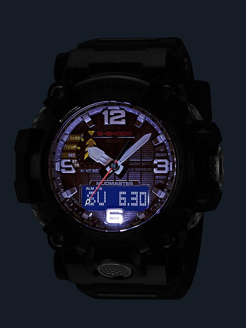 G-SHOCKの高機能腕時計「マッドマスター」が小型化、“極太”短針＆大型