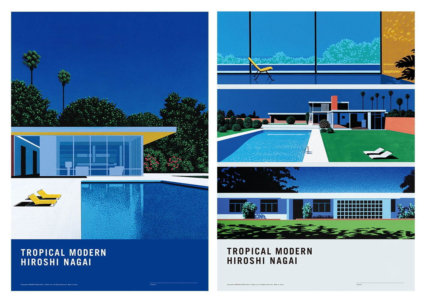 永井博の個展「TROPICAL MODERN」代官山 蔦屋書店で開催、多彩な