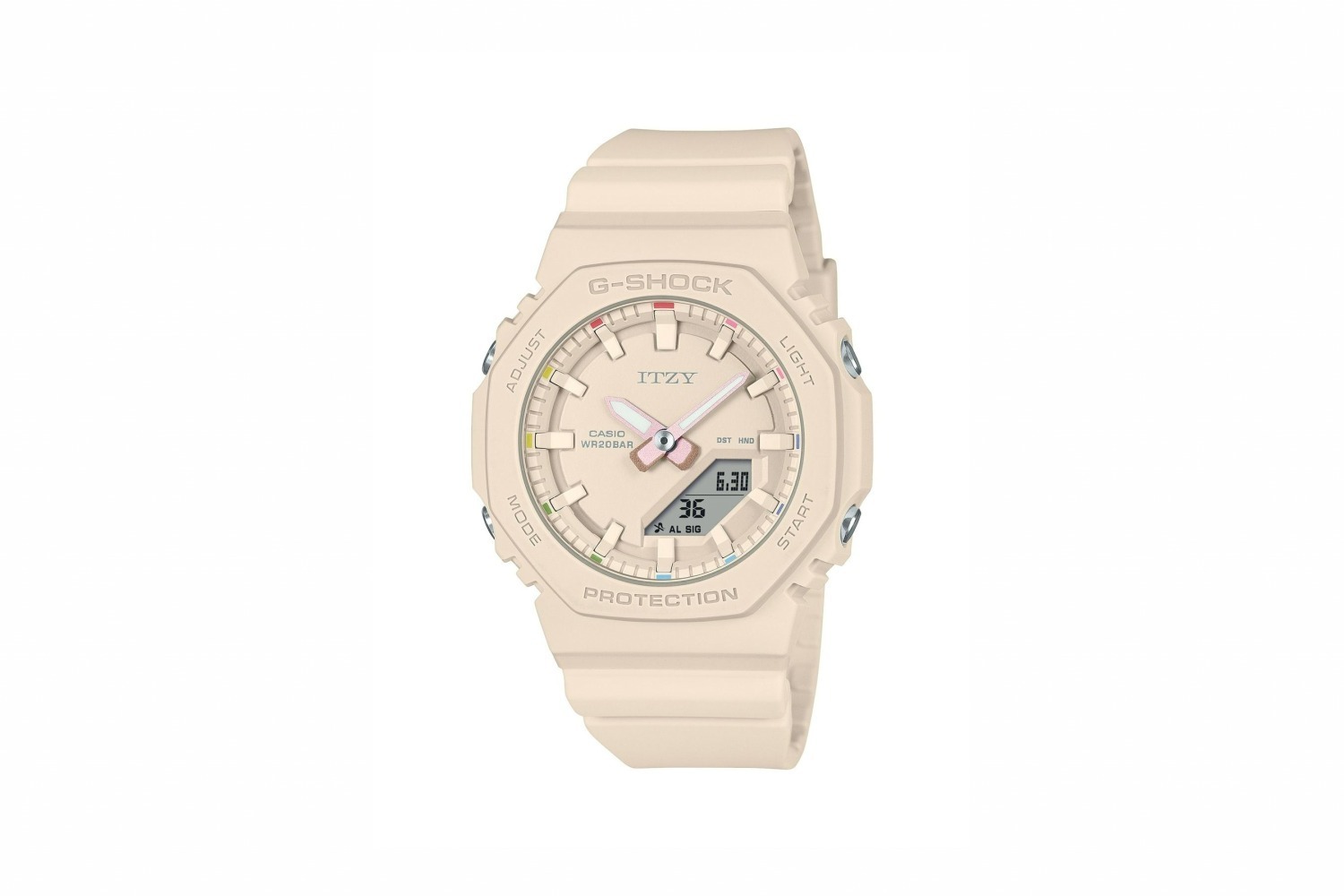 G-SHOCK×「ITZY」コラボ腕時計、ロゴ＆ライトリングカラーの