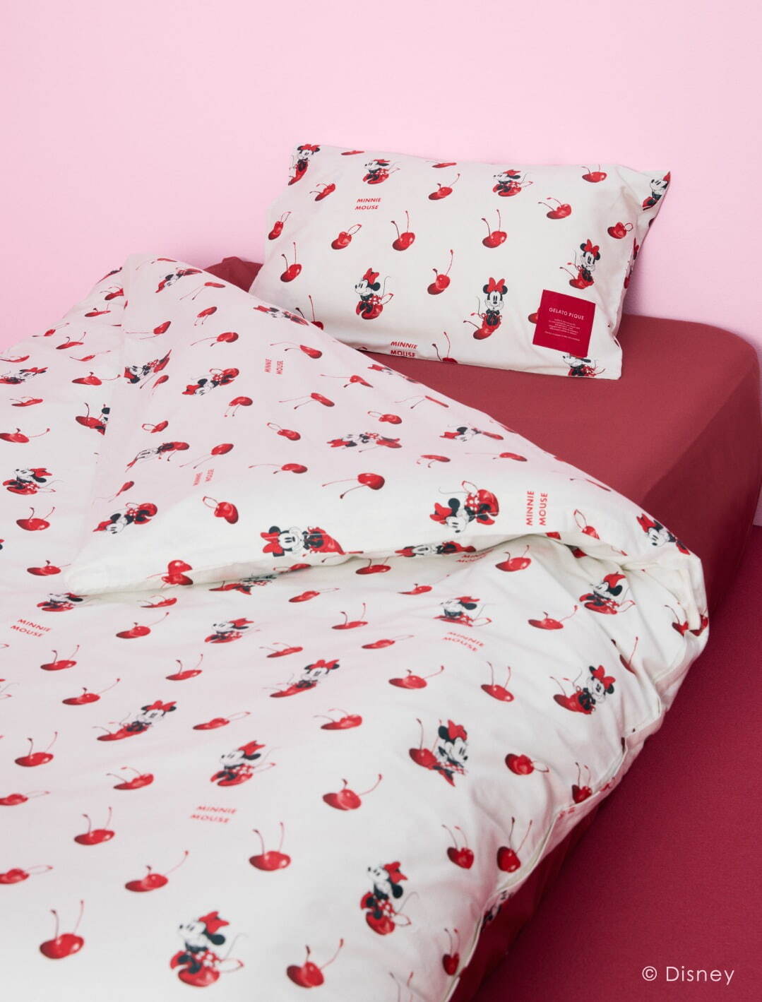 ジェラート ピケ「ミニーマウス」の限定グッズ、“チェリー柄”の冷感