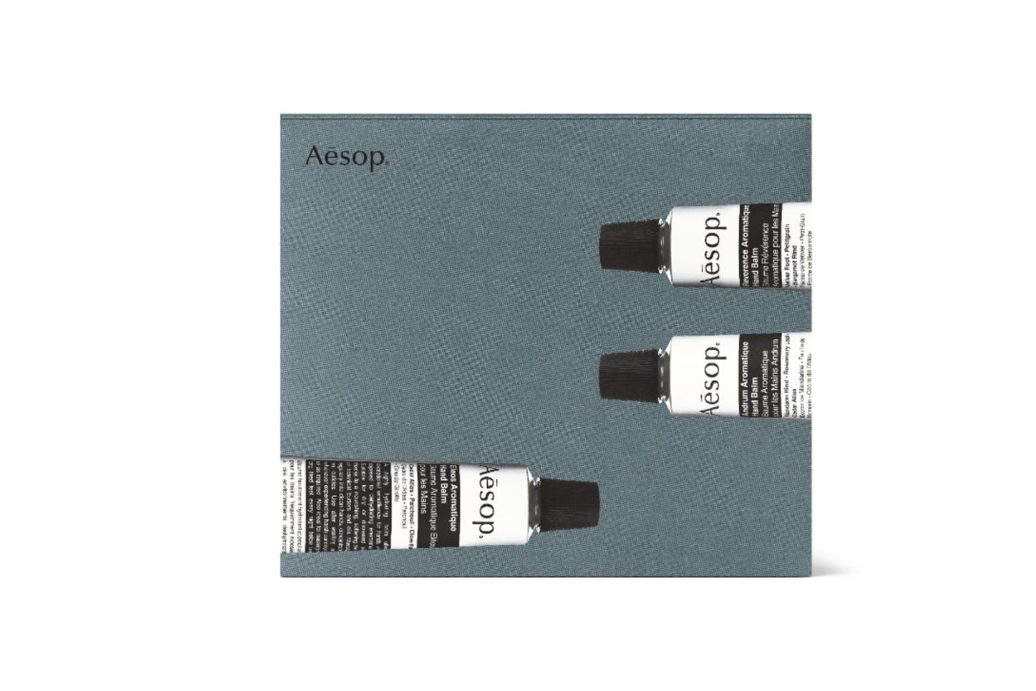 イソップ2025年クリスマスコフレ、ブランド初“ミニサイズ”ハンドバーム