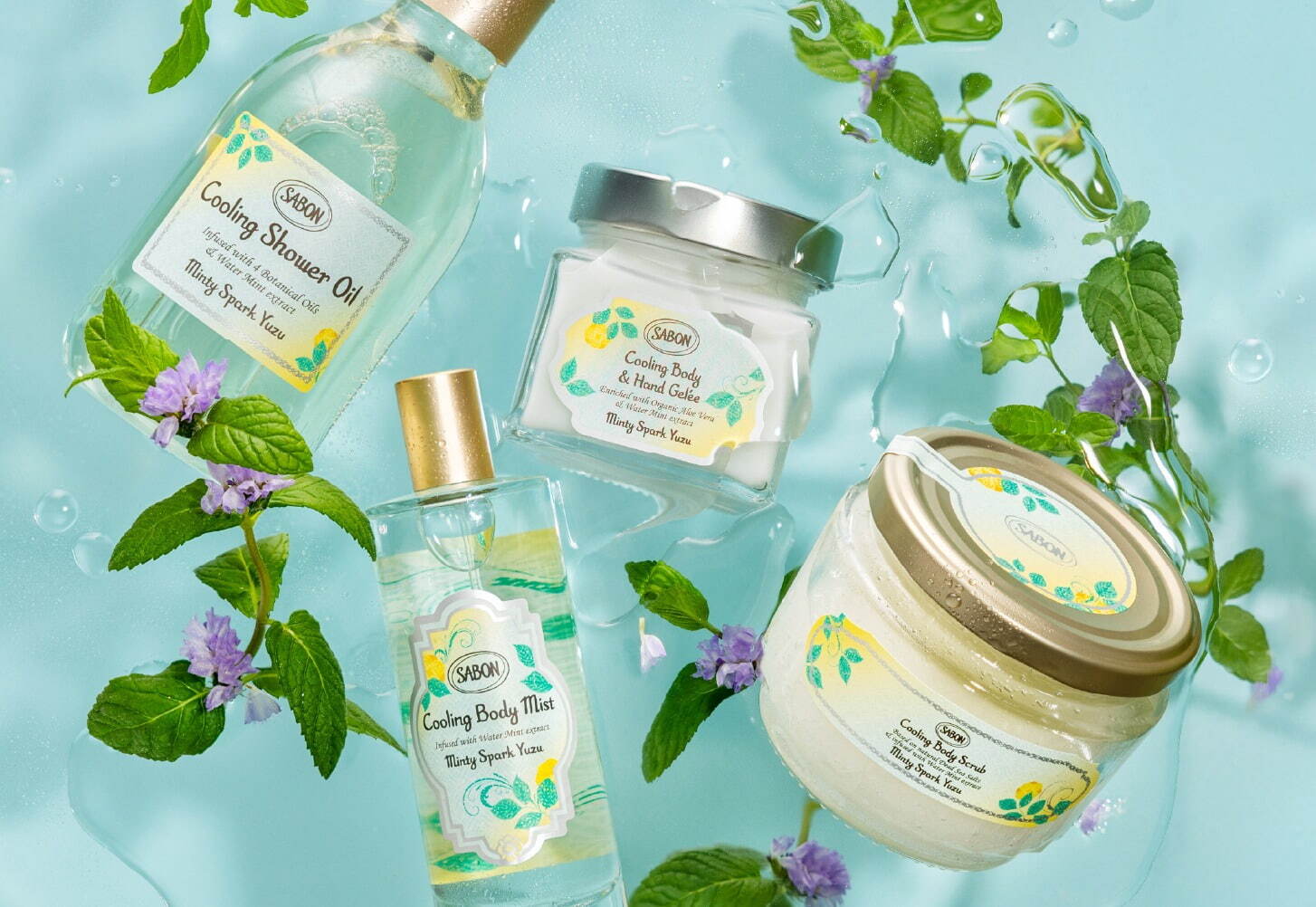 SABON「ミンティスパーク・ユズ」25年夏誕生、“ミントやユズ香る