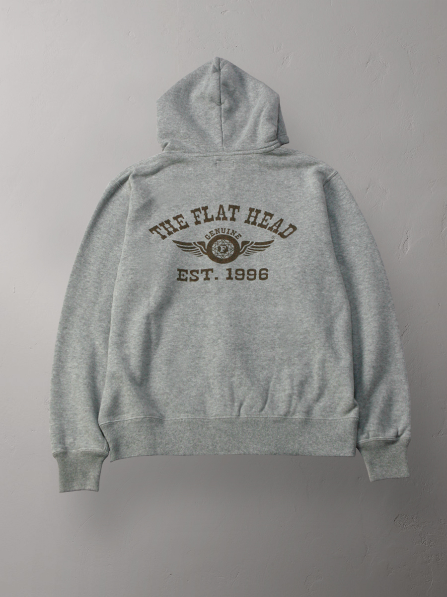 フルジップ スウェットパーカー 薄起毛 FN-MSZP-212 | THE FLAT HEAD