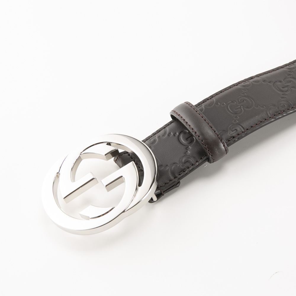 グッチ GUCCI 定番インターロッキングGG グッチシマ ベルト 411924