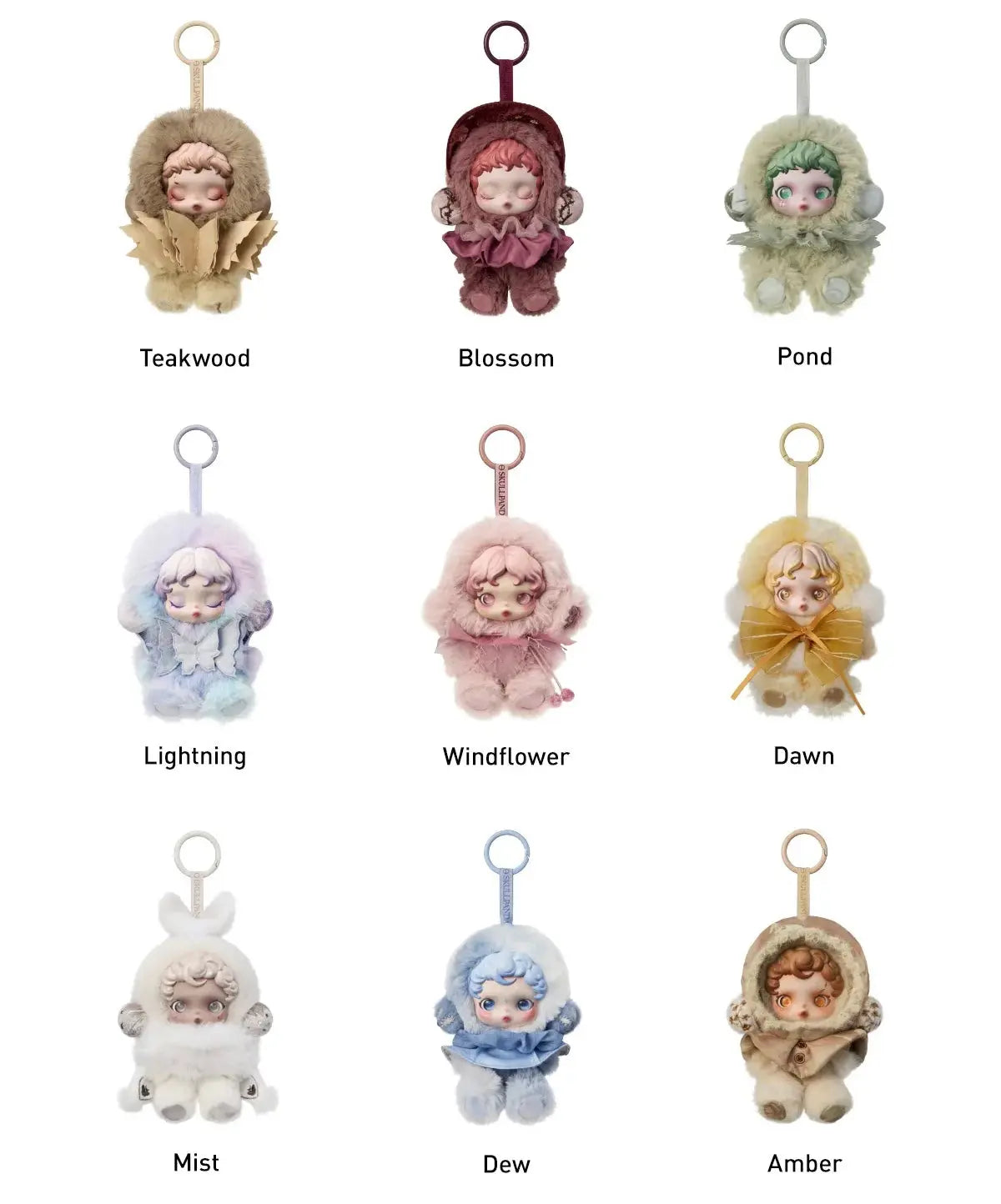 SKULLPANDA Série L'impressionnisme Poupée en peluche Blindbox