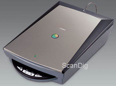 Test report flatbed scanner Canon CanoScan 9900F transparency unit