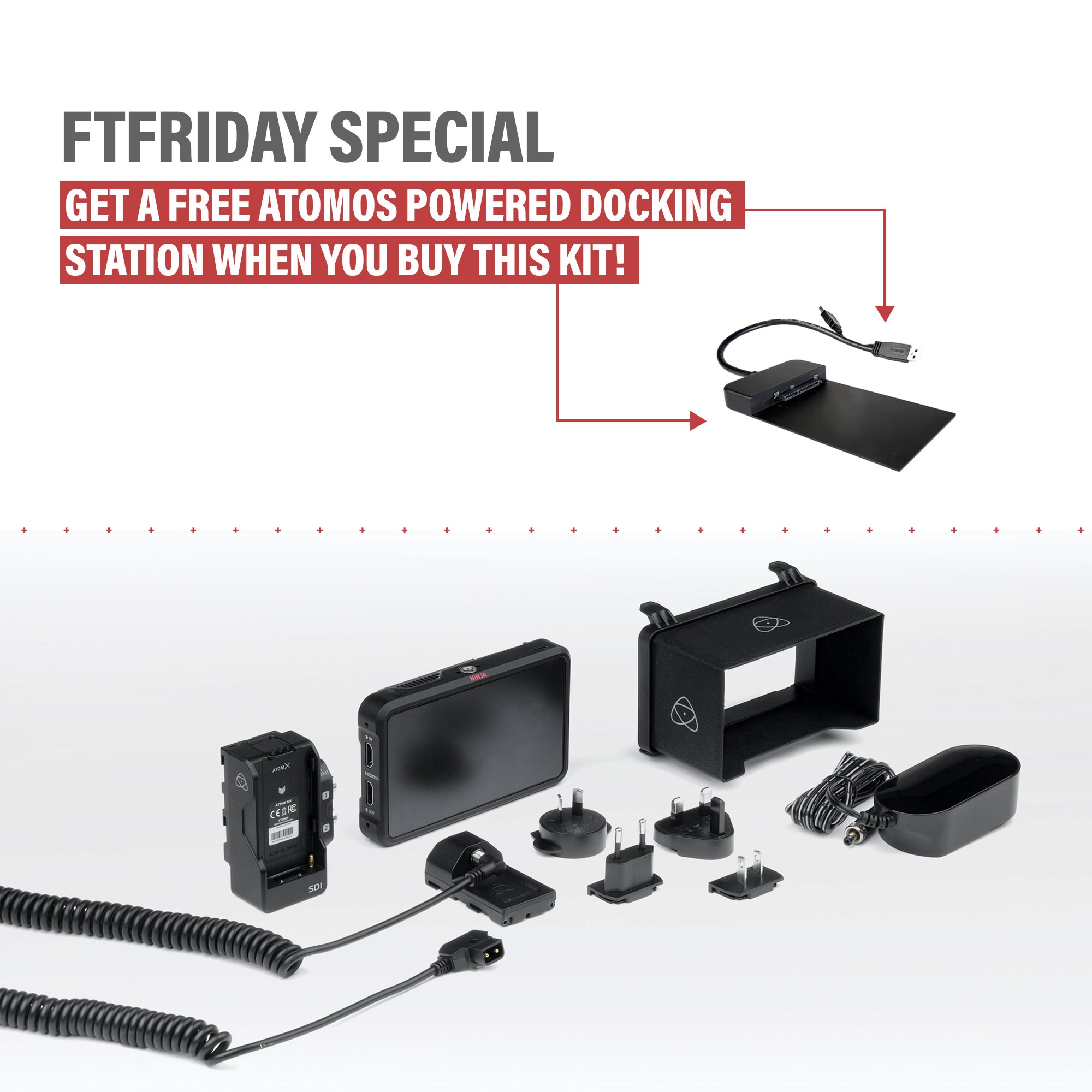 Atomos Ninja V 4K HDMI Recording Monitor Pro Kit with AtomX SDI