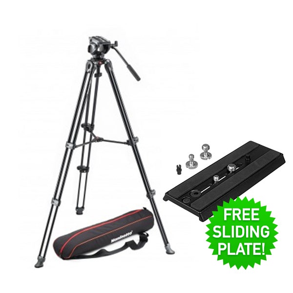 Manfrotto MVH500A, MVT502AM Tripod Kit MVK500AM - Filmtools