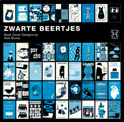 ZWARTE BEERTJES Book cover Designs by Dick Bruna / オランダ絵本の
