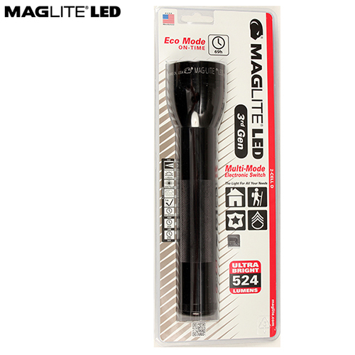 マグライト 大型LEDフラッシュライト（懐中電灯） 単1電池3本 明るさ